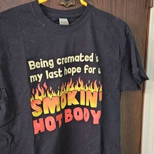 Gildan Black Heavy Cotton Graphic Tee